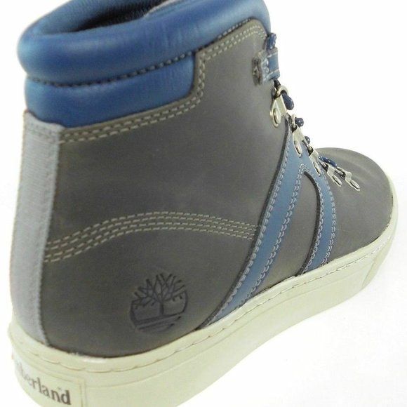 Timberland Mens Dauset Cup Hiker Hiking Gray Leather Chukka Boots Shoes A1OJQ main image 4